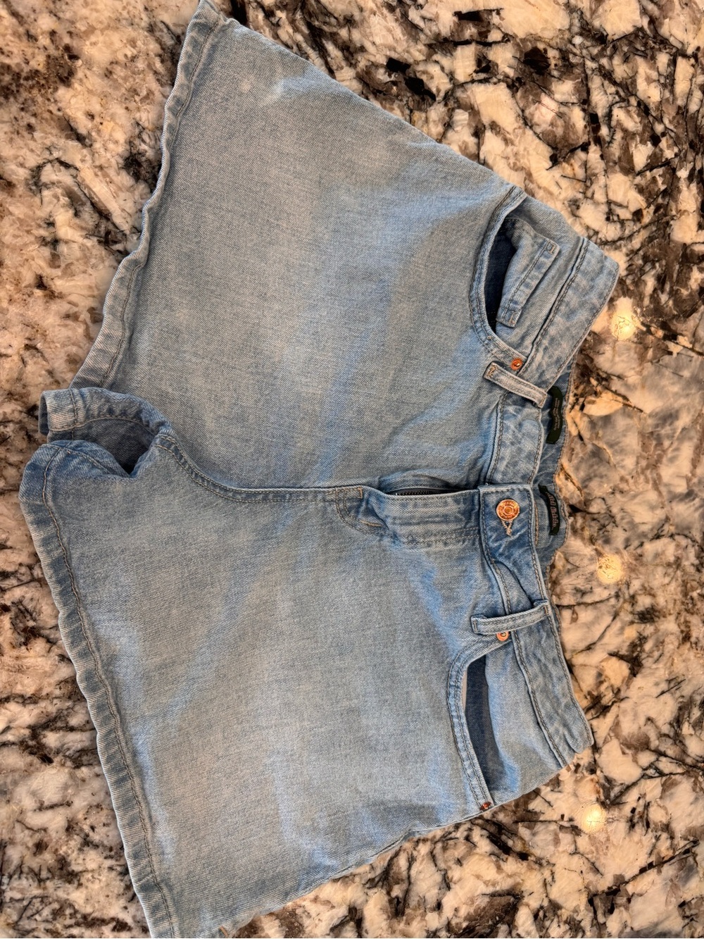 wild fable Light Blue High-Rise Denim Shorts